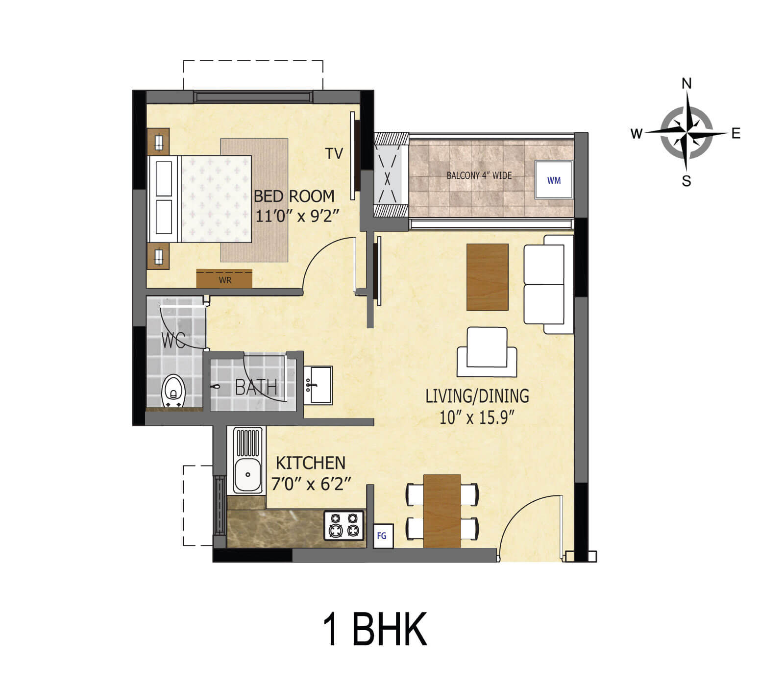 1bhk